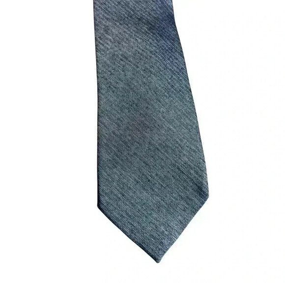 Ryan Seacrest Distinction Blue Duo Chrome Silk Mens Tie - Picture 4 of 10